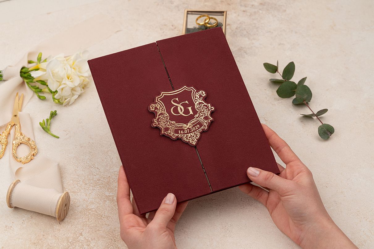 Red Blue Custom Invitation Cards – Luxury Bags