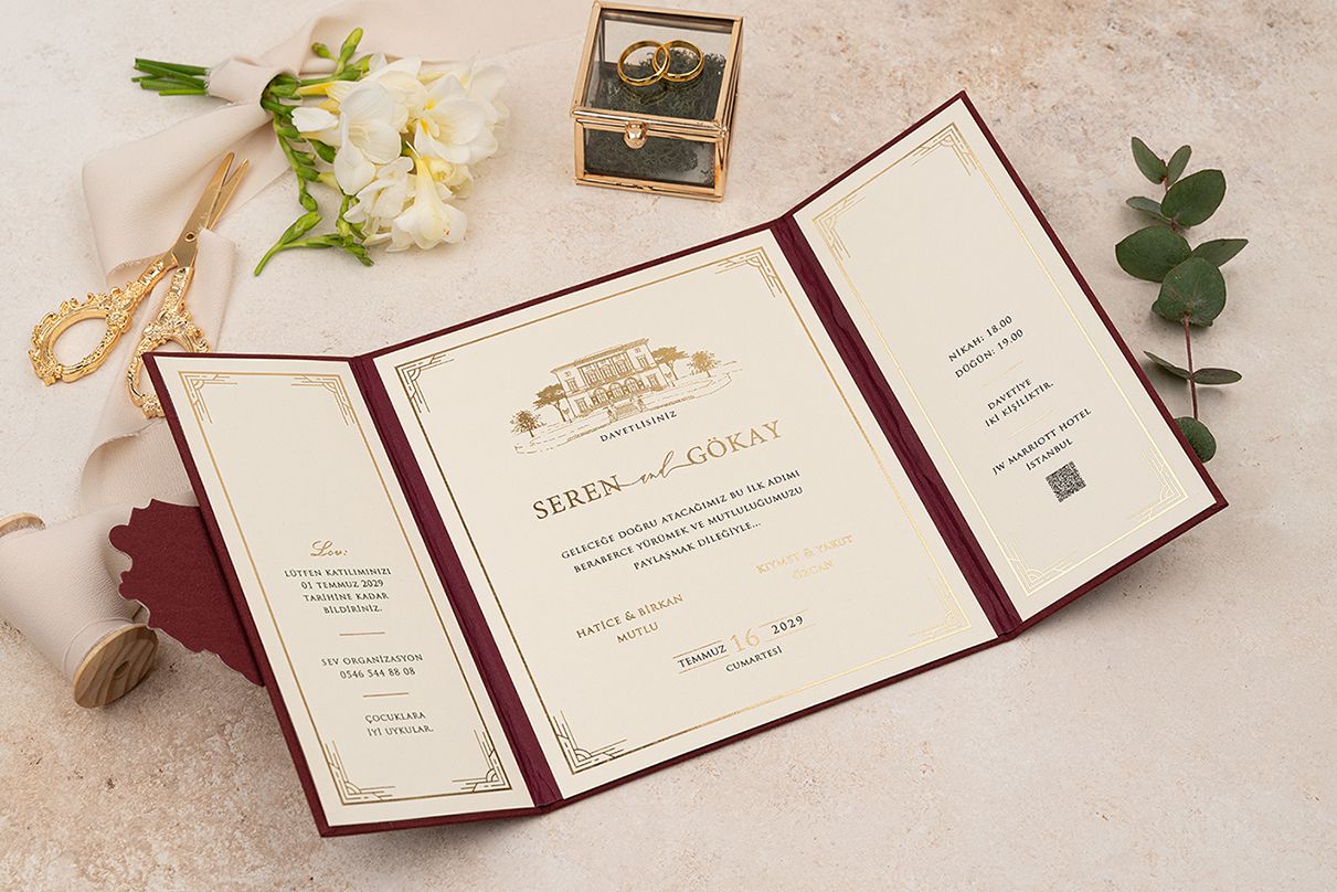 Red Blue Custom Invitation Cards – Luxury Bags
