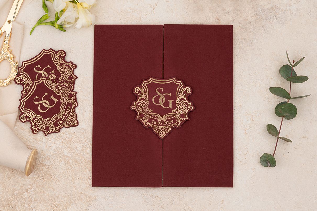 Red Blue Custom Invitation Cards – Luxury Bags