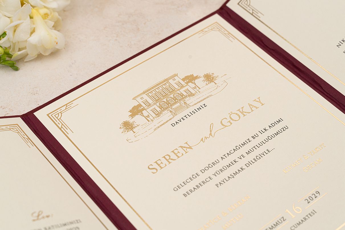 Red Blue Custom Invitation Cards – Luxury Bags