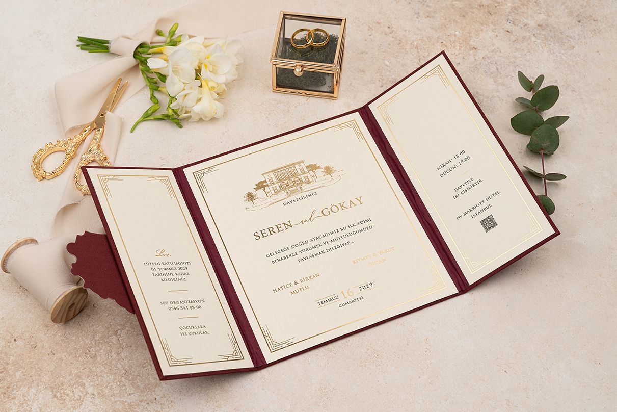 Red Blue Custom Invitation Cards – Luxury Bags
