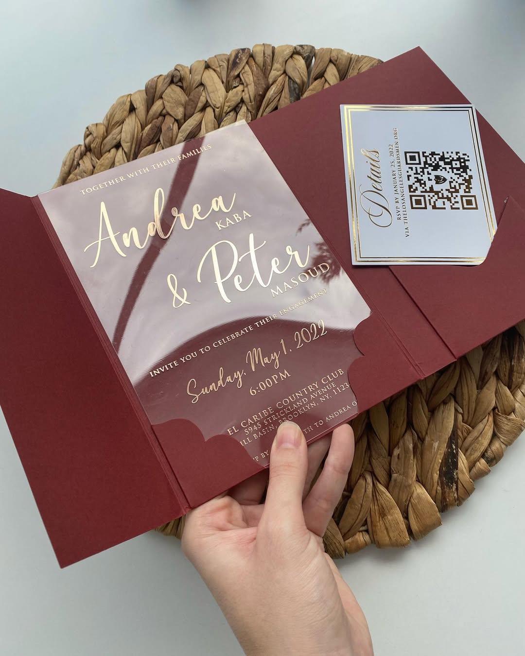 Luxury Acrylic Invitation
