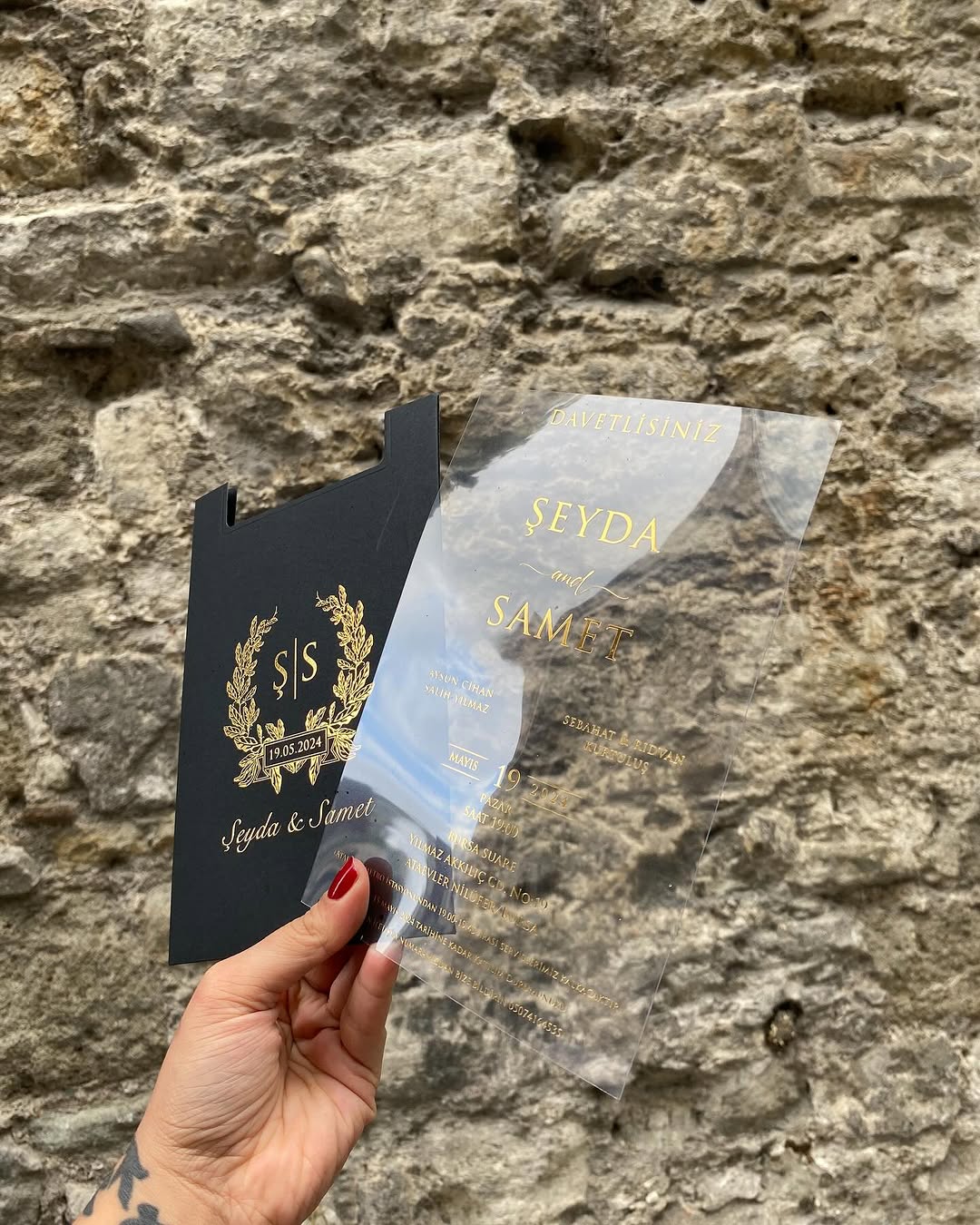 Transparent Wedding Invitation