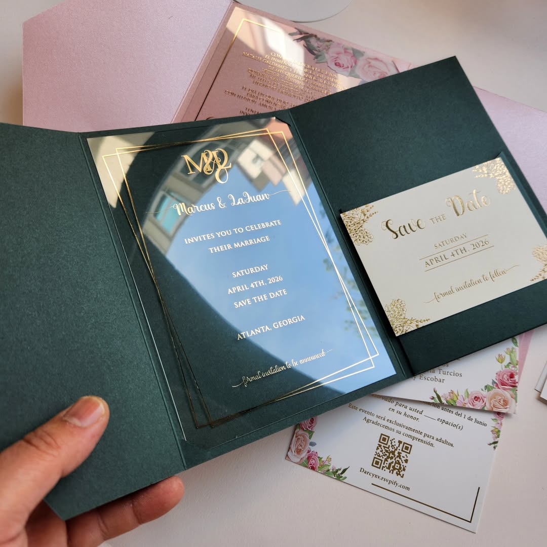 Luxury Acrylic Invitation