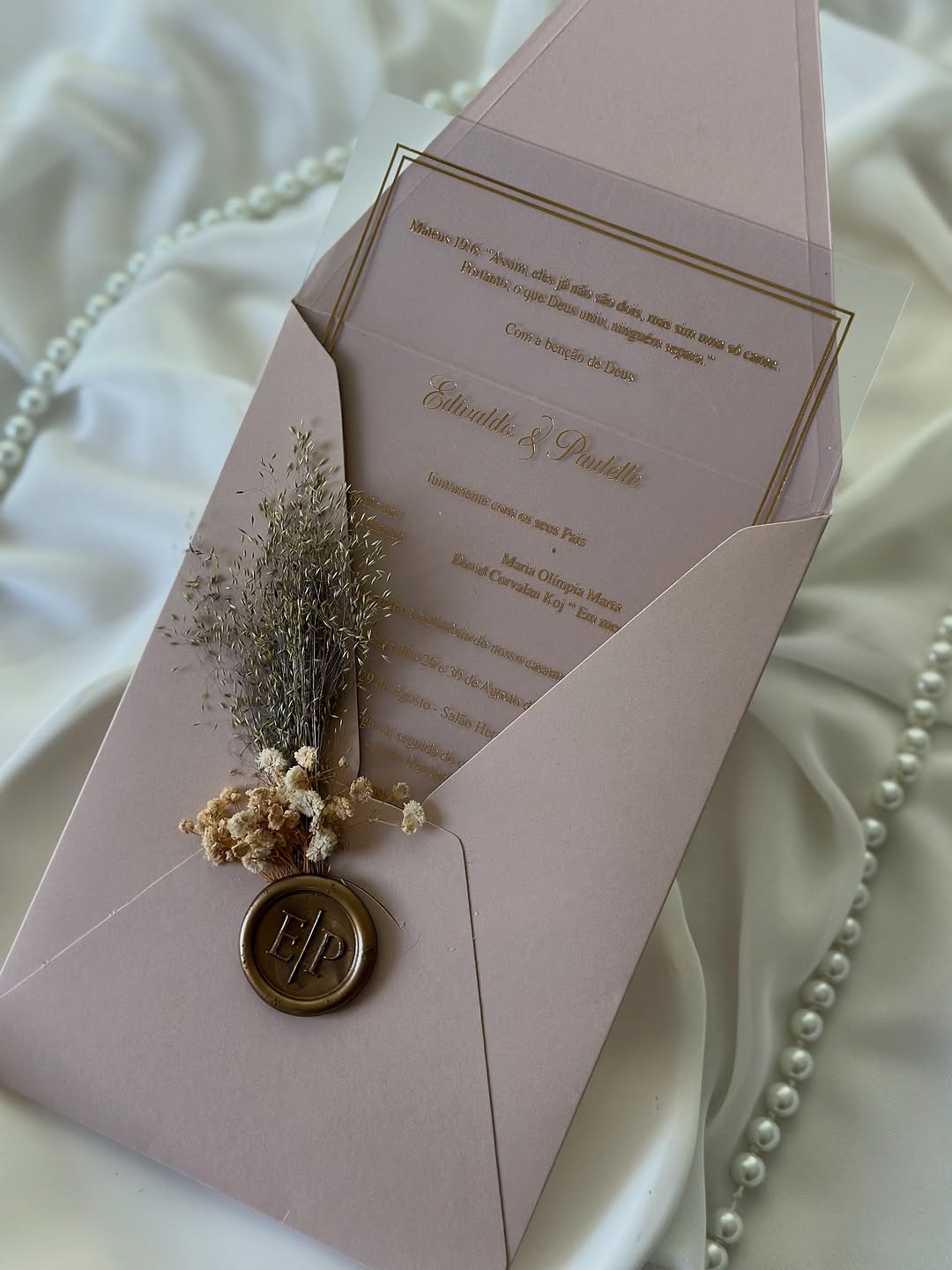 💌 Transparent acrylic invitation
