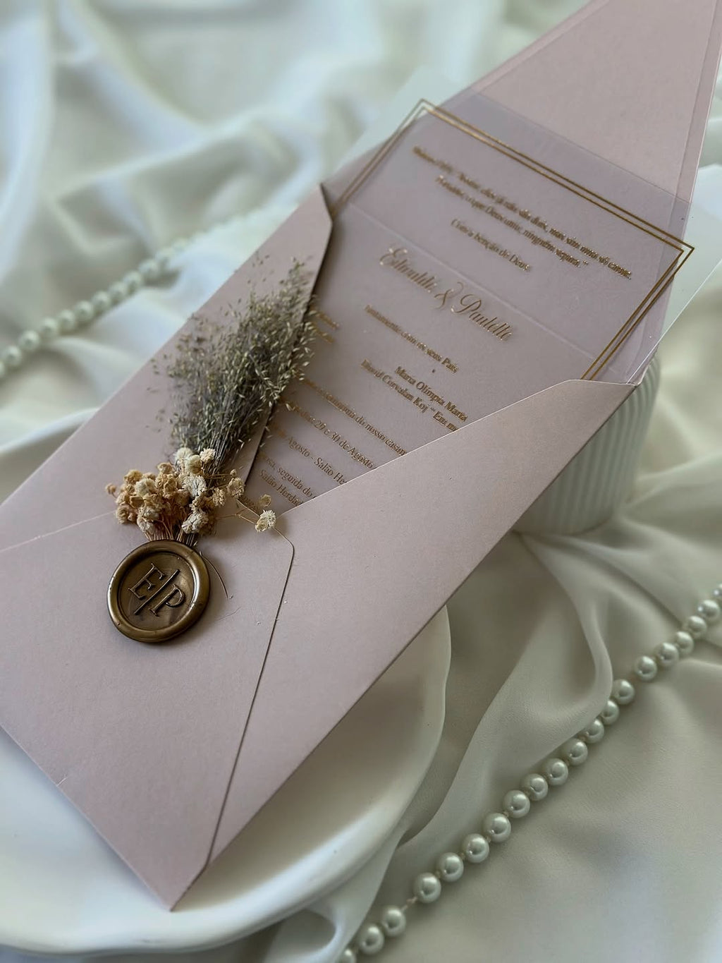 💌 Transparent acrylic invitation