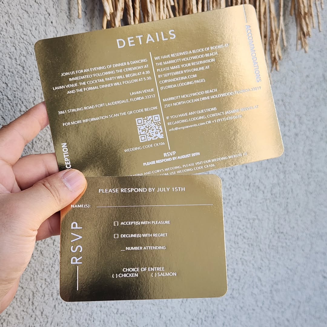 Luxury Acrylic Invitation Set