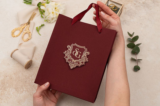 Red Blue Custom Invitation Cards – Luxury Bags