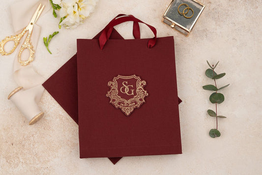 Red Blue Custom Invitation Cards – Luxury Bags