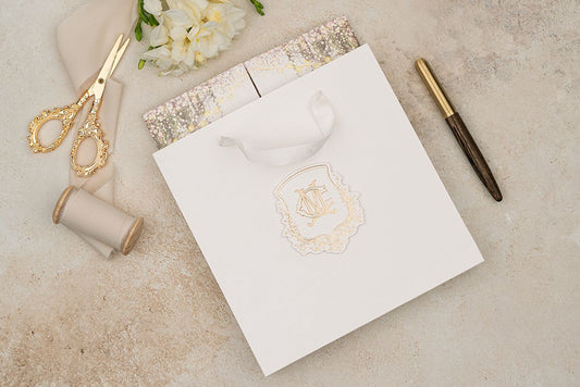 White Custom Invitation Cards – Luxury Bags