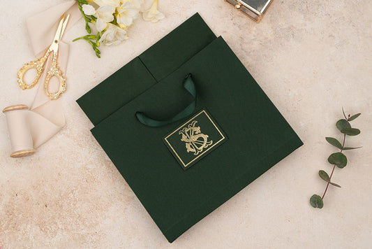 Green Custom Invitation Cards – Luxury Bags