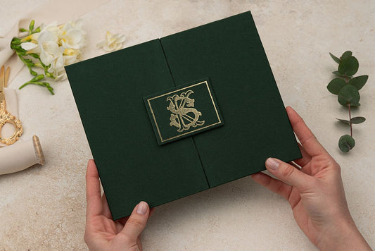 Green Custom Invitation Cards – Luxury Bags