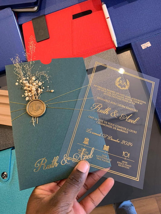 ✨ Acrylic Invitation Card – Crystal Elegance ✨