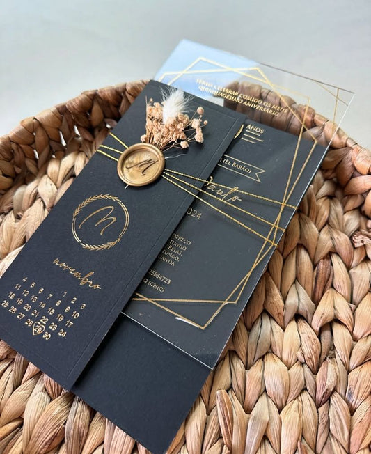 ✨ Acrylic Invitation Card – Crystal Elegance ✨